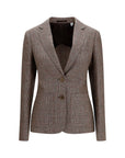 Burberry Brown Wool Oves Aries Blazer