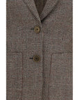 Burberry Brown Wool Oves Aries Blazer