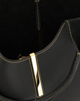 Tod's Black Calfskin Tote Bag