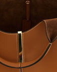 Tod's Brown Calfskin Tote Bag