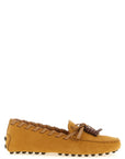 Tod's Beige Calfskin Slip-On Loafers