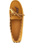 Tod's Beige Calfskin Slip-On Loafers