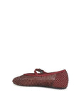LE SILLA Bordeaux Calf Leather Bos Taurus Ballet Flats