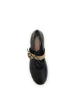 Burberry Black Calf Leather Bos Taurus Ballet Flats