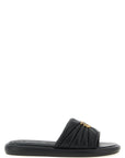 PINKO Black Lambskin Slides