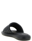 PINKO Black Lambskin Slides