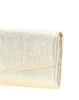 Jimmy Choo Gold Lamb Leather Clutch Bag