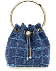 Jimmy Choo Blue Fabric Handbag