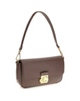 Coccinelle Brown Calf Leather Bos Taurus Shoulder Bag
