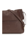 Coccinelle Brown Calf Leather Bos Taurus Shoulder Bag