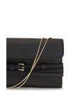 Moschino Black Goatskin Shoulder Bag
