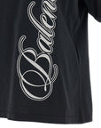 Balenciaga Black Cotton T-Shirt