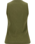 Balmain Bicolor Cotton Sleeveles T-Shirt