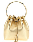 Jimmy Choo Gold Lamb Leather Handbag