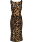 Dolce & Gabbana Brown Silk Midi Dress