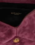 Saint Laurent Bordeaux Calfskin Crossbody Bag