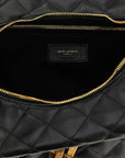 Saint Laurent Black Lamb Leather Shoulder Bag