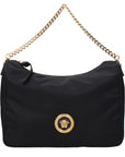 Versace Black Fabric Handbag