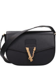 Versace Black Leather Crossbody Bag