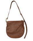Jil Sander Brown Leather Crossbody Bag