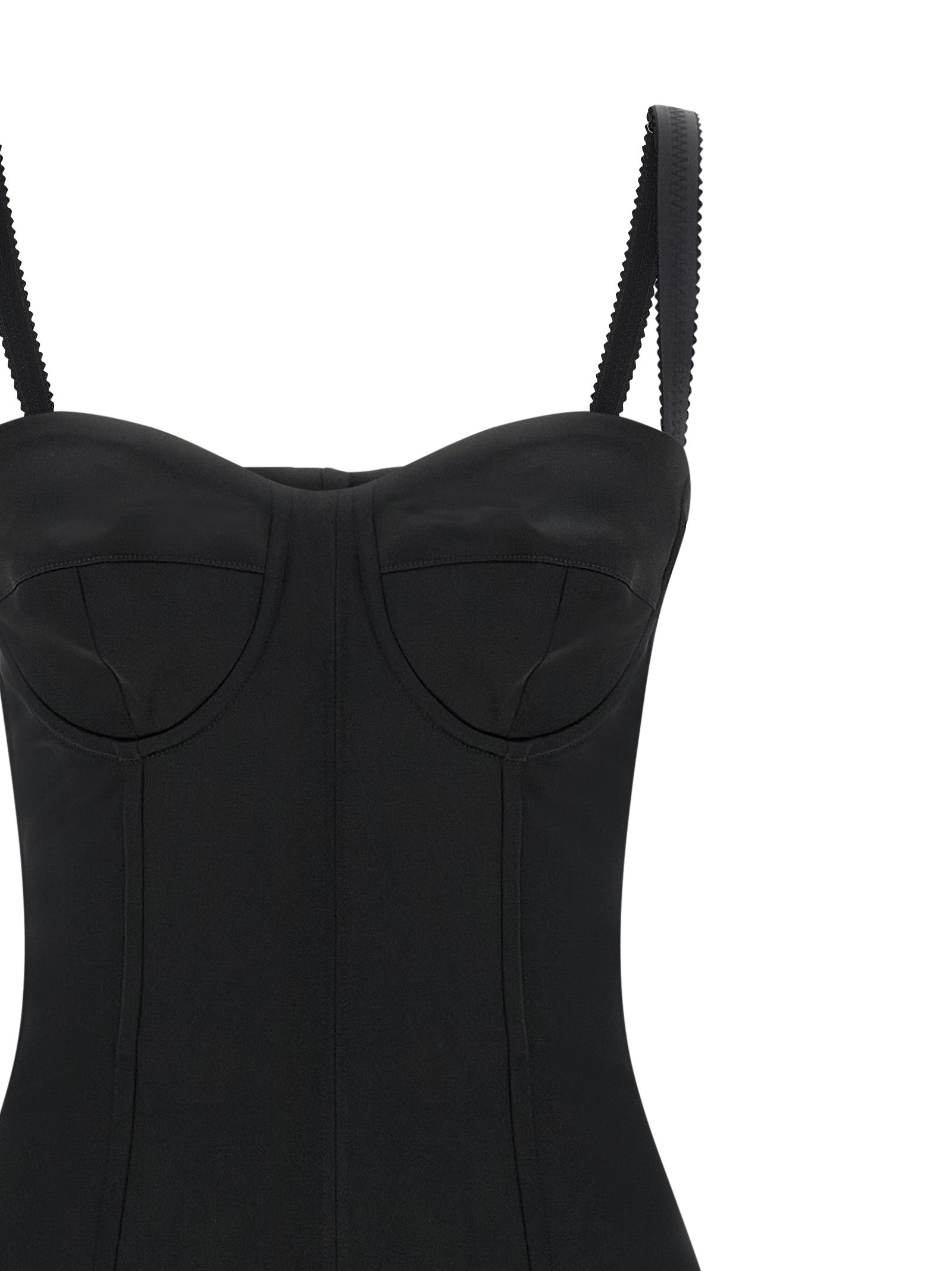 Dolce &amp; Gabbana Black Acetate Midi Dress