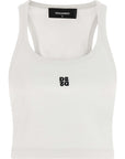 Dsquared² White Cotton Tank Tops