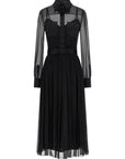 Dolce & Gabbana Black Silk Midi Dress