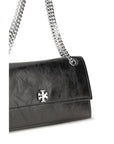 Tory Burch Black Suede Leather Shoulder Bag