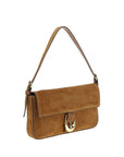 Staud Brown Calf Leather Bos Taurus Shoulder Bag