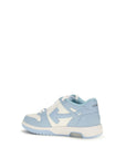 Off-White Blue Calf Leather Bos Taurus Sneakers