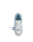 Off-White Blue Calf Leather Bos Taurus Sneakers