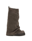 The Attico Brown Calf Leather Bos Taurus Boots