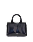 The Attico Black Calf Leather Bos Taurus Shoulder Bag