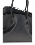 The Attico Black Calf Leather Bos Taurus Shoulder Bag