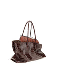 The Attico Bordeaux Calf Leather Bos Taurus Shoulder Bag