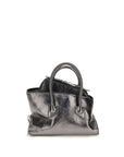 The Attico Gray Calf Leather Bos Taurus Handbag