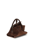 The Attico Brown Calf Leather Bos Taurus Shoulder Bag