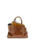 The Attico Brown Calf Leather Bos Taurus Handbag