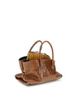 The Attico Brown Calf Leather Bos Taurus Handbag