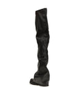 The Attico Black Polyurethane Over The Knee