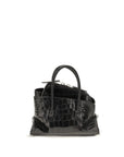 The Attico Black Calf Leather Bos Taurus Handbag