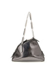 The Attico Silver Calf Leather Bos Taurus Handbag