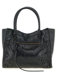 Balenciaga Black Lamb Leather Tote Bag