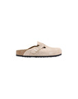 Birkenstock Beige Suede Leather Clogs