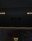 PINKO Black Calfskin Handbag