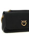 PINKO Black Lamb Leather Shoulder Bag