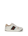Gucci White Calf Leather Bos Taurus Athletic Sneakers