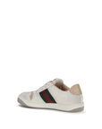Gucci White Calf Leather Bos Taurus Athletic Sneakers