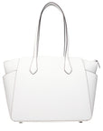 Michael Kors White Leather Shoulder Bag
