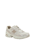 New Balance White Fabric Athletic Sneakers